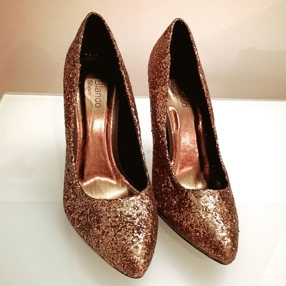 Glitter gold party high heels - Picture 5 of 5